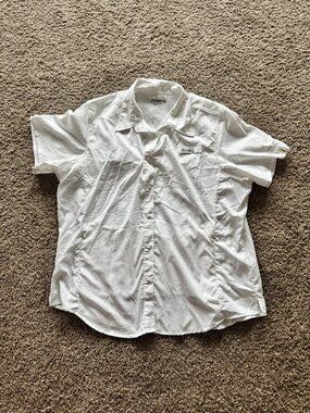 Columbia PFG Button Up Hiking Fishing Camping Short Sleeve Shirt Size 2XL